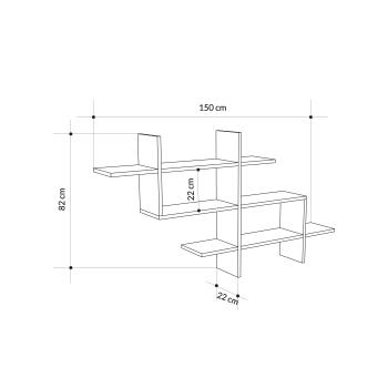 Полка фигурная LEVE HALIC BOOKCASE