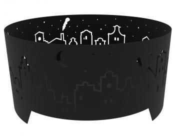 Костровая чаша Просто Огонь Ночной город Лайт