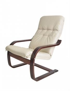 Каркас вишня/Экокожа беж