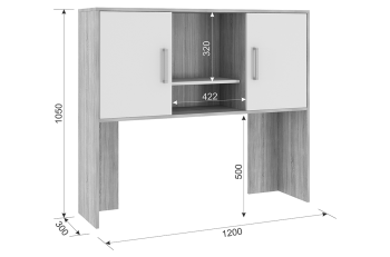 Стол компьютерный Мебельсон Лайт К2