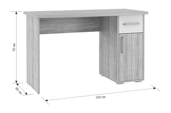Стол компьютерный Мебельсон Лайт К2