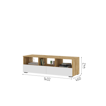 Белый/Дуб Крафт Золото