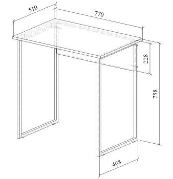 Стол письменный МФ Мастер Уно-110