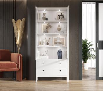 Шкаф БРВ Мебель HELGA REG2W2S с подсветкой