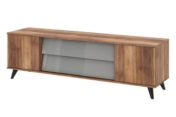 Дуб Барокко/Серый глянец