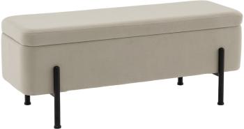 Велюр бежевый, черные ножки