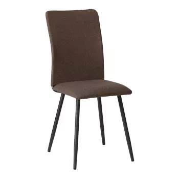 NEW, ткань рогожка, коричневый/черный, 3М7-147