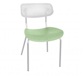 белый/мятный/хром лак