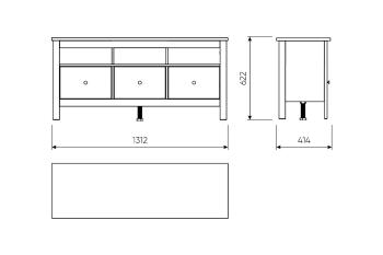 Тумба Гуд Лакк Сага (3 ящика)