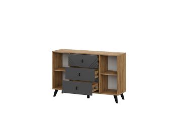 Комод Арника Арника Байкал 3 ящика двухстворчатый