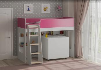 Белый/розовый