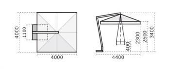 Зонт профессиональный ReeHouse Leonardo Braccio