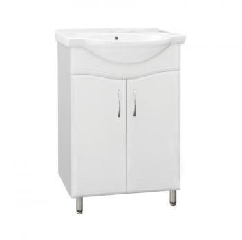 Тумба с раковиной Style Line Эко Волна 9 + Умывальник Байкал 60