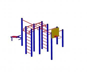 синий, красный