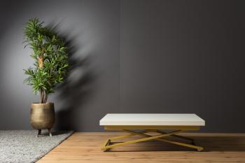 Стол трансформер Levmar Compact D36/S90 Дуб анкор светлый/Золото