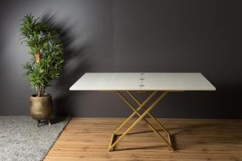 Стол трансформер Levmar Compact D36/S90 Дуб анкор светлый/Золото