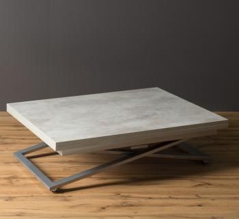 Стол трансформер Levmar Compact D51/S59 Бетон/Серебро