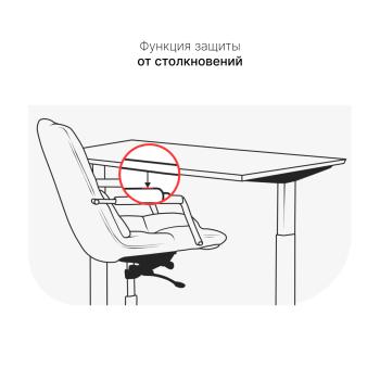 Стол с регулировкой высоты электрический LuxAlto LA-2AR2 135*70*2.5