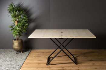 Стол-трансформер Levmar Compact D68/S53 Дуб шамони светлый/Черные опоры