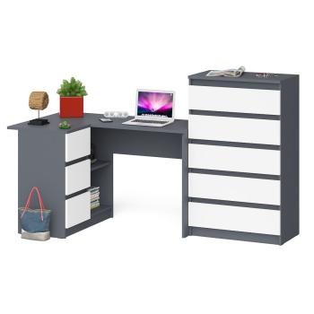 Графит/Белый