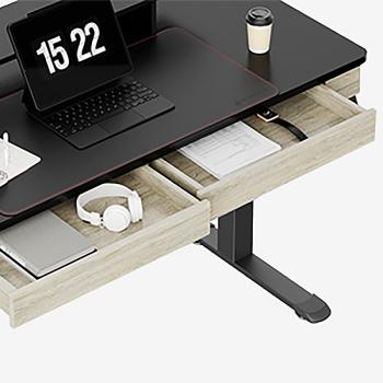 Стол для компьютера c электрической регулировкой по высоте и 2 ящиками EUREKA ERK-ED-I55-OG