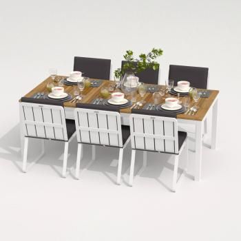 Каркас белый / стол тик 220 / ткань антрацит