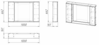 Зеркало-шкаф LED Stella Polar Дэрри 100