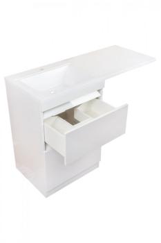 Тумба напольная Style Line Даллас 120 правая + Умывальник ESTETUS Даллас 1200*480 левый