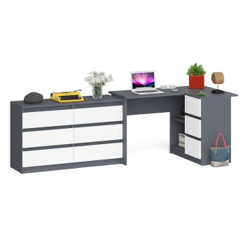 Графит/Белый