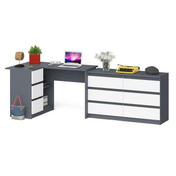 Графит/Белый