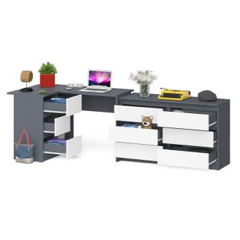 Стол компьютерный СВК Мори МС-16 левый + Комод МК1200.6