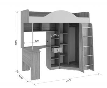 Кровать Мебельсон Фэнтези (Детский комплекс) (2050х1090х1890)