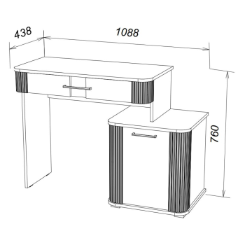 Стол туалетный FANT Ольга 2