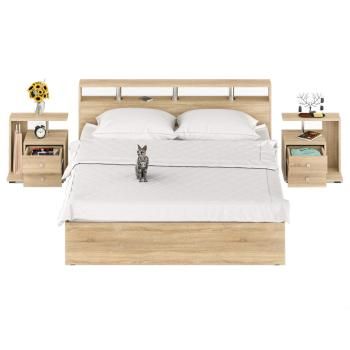 Кровать СВК Камелия 1800 + две тумбы