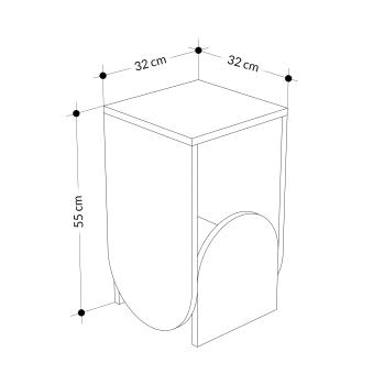 Стол приставной Леве Нун (Стол приставной LEVE NUN SIDE TABLE)