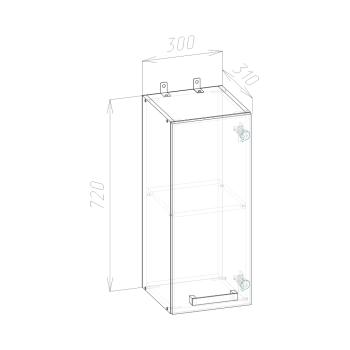 Верхний кухонный модуль Феникс Варя 3В