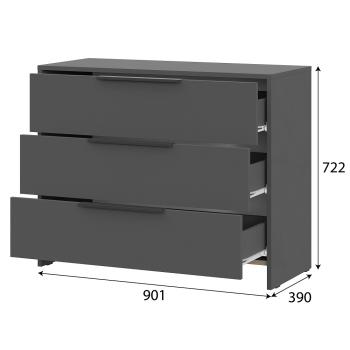 Комод 3 ящика Арника Камелия