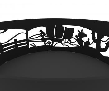 Костровая чаша Просто Огонь Дикий Запад Гигант