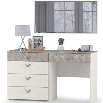 Комод Mobi Амели 13.106 + Стол туалетный 12.48 + Зеркало 03.240