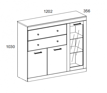 Тумба Анрэкс 1V2D2S JAGGER