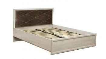 Бетон пайн белый/Белый патина/Ткань велюр серый