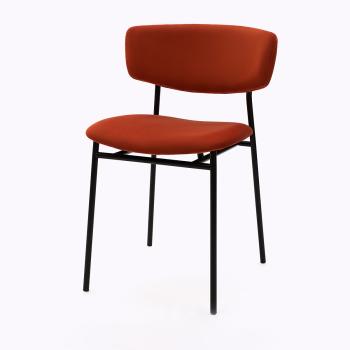 терракотовый, основание черный металл