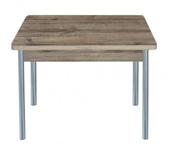 Дуб веллингтон / Опора № 2-круглая серебристый металлик