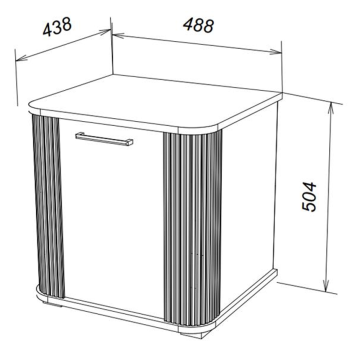 Тумба прикроватная FANT Ольга 2