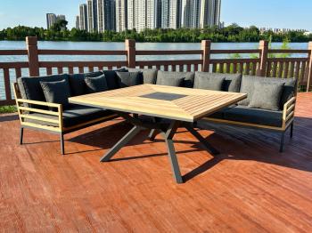 Обеденная группа Ideal Patio EGMONT угловая со столом 140х140