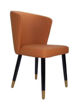 кожа терракотовый, опоры черный/золото