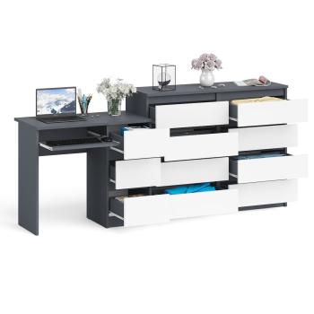 Стол компьютерный СВК Мори МС-6 правый + Комод МК1200.8