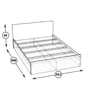 Кровать СВК Стандарт 1200 без ящиков