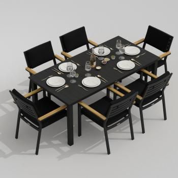 Обеденная группа Ideal Patio DOLLA BONTA - стол алюминий 180