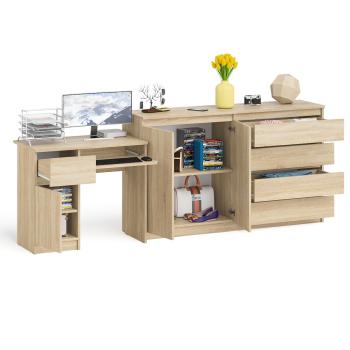 Стол компьютерный СВК Мори МС-1 левый + Комод МК1600.1